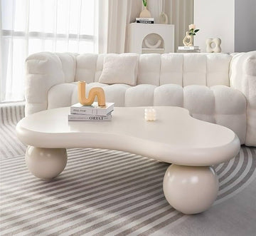 Sleek White Coffee Table