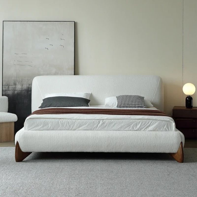 Royal Grey Boucle MajesticMist Bed