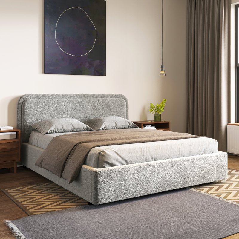Royal Grey Boucle MajesticMist Bed