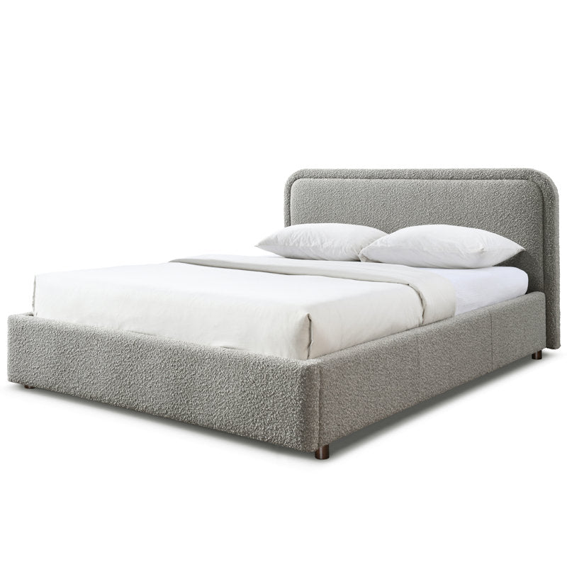 Royal Grey Boucle MajesticMist Bed