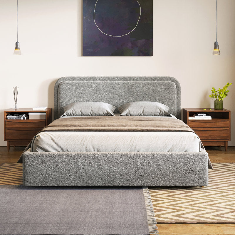 Royal Grey Boucle MajesticMist Bed