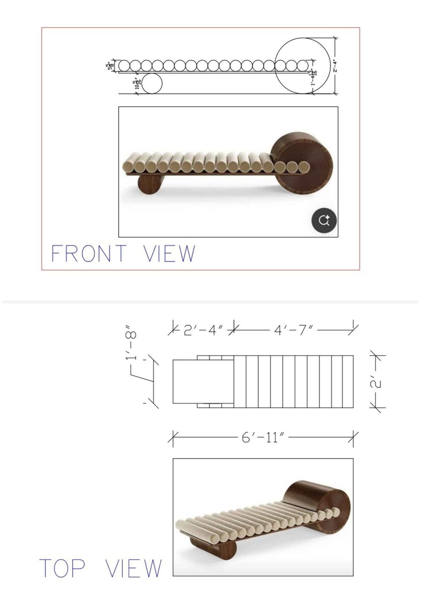Celeste Roll Ottoman