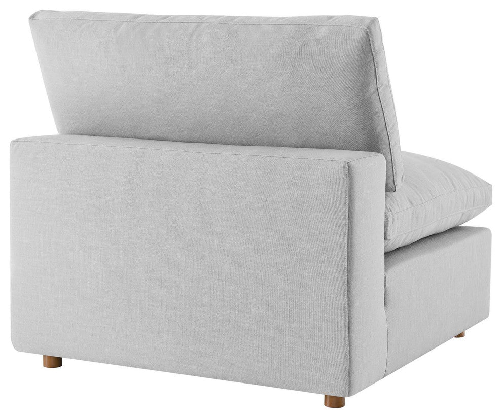 Commix Down Filled Overstuffed 6-Piece Sectional Sofa, Light Gray