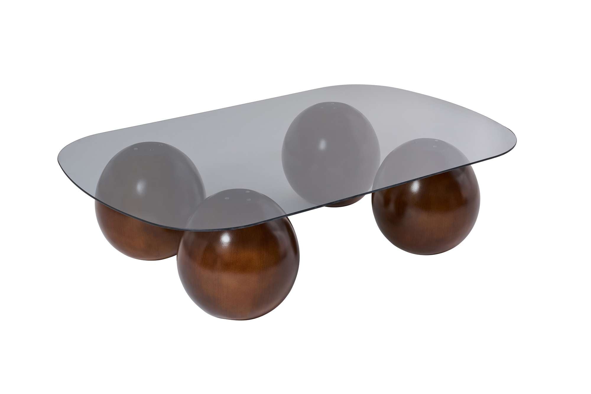 Ravento Coffee Table – Tempered Glass Top with Rounded Edges