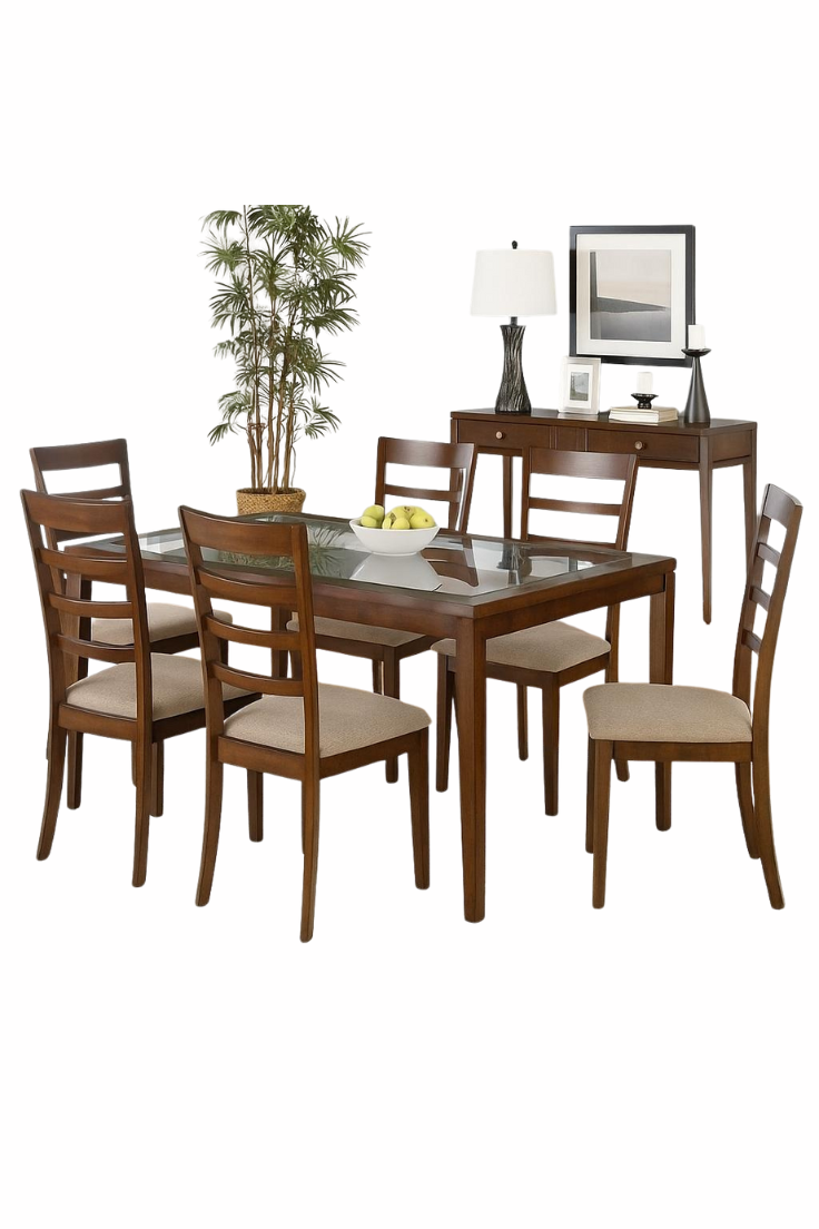 Ertot's 6-Person Elegant Dining Table Set: Stylish & Durable