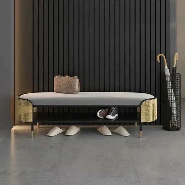 Aureon Modern Metal Ottoman