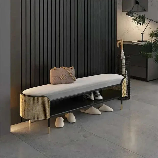 Aureon Modern Metal Ottoman