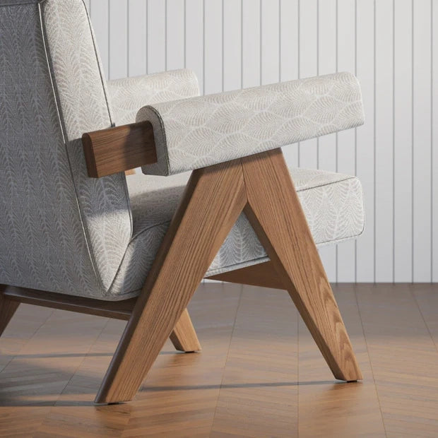 Axis Solid Wood Lounge Chair
