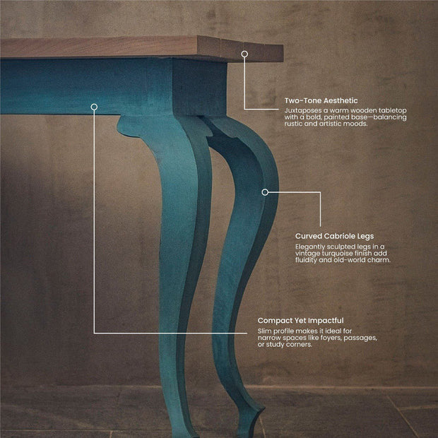 Azure Curved Console Table