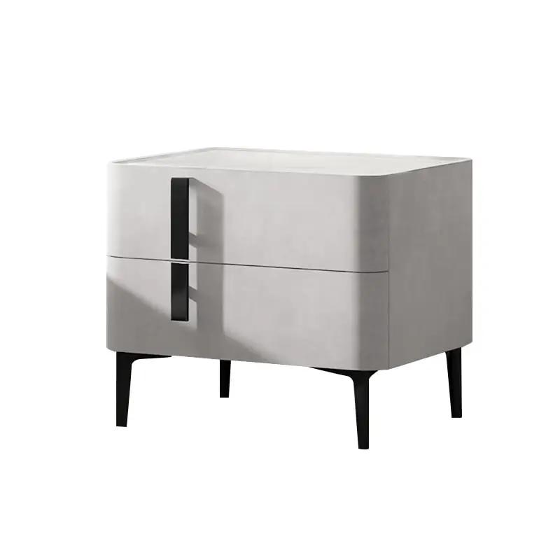 Modern Nightstand with Drawers Freestanding Bedside Table