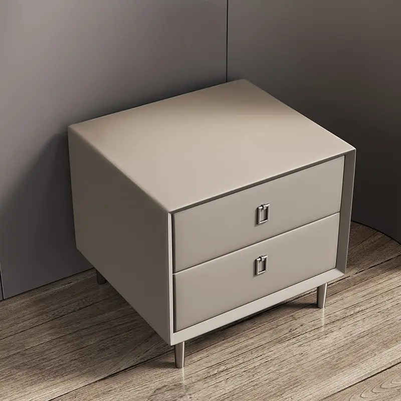 Luxury Style Nightstand Modern Bedroom Storage Bedside Cabinet