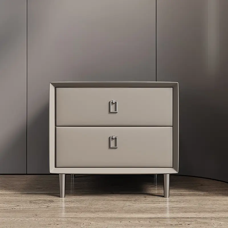 Luxury Style Nightstand Modern Bedroom Storage Bedside Cabinet