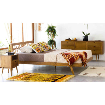 Chantilly Carved Panel Bed