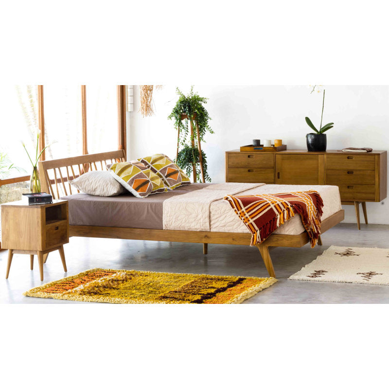 Chantilly Carved Panel Bed