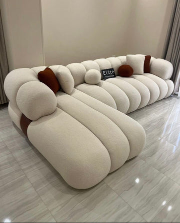Nova Cloud Curve Sectional Sofa – 4 Seater