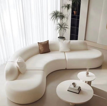 Crescent Luxe Curve Sofa – Minimal Elegance Series
