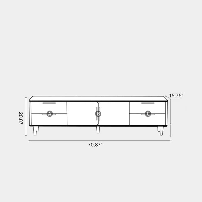 Royal Noir TV Console – Dual Texture Modern Luxe