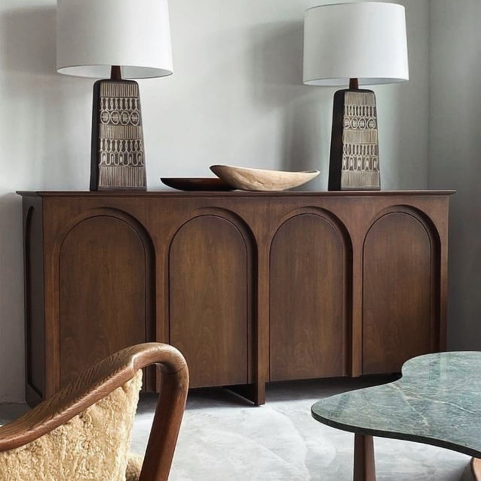 Archaic Walnut Chester – Arched Panel Signature
