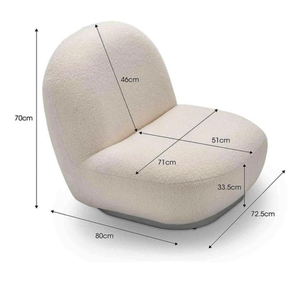 CloudNest Bouclé Lounge Chair