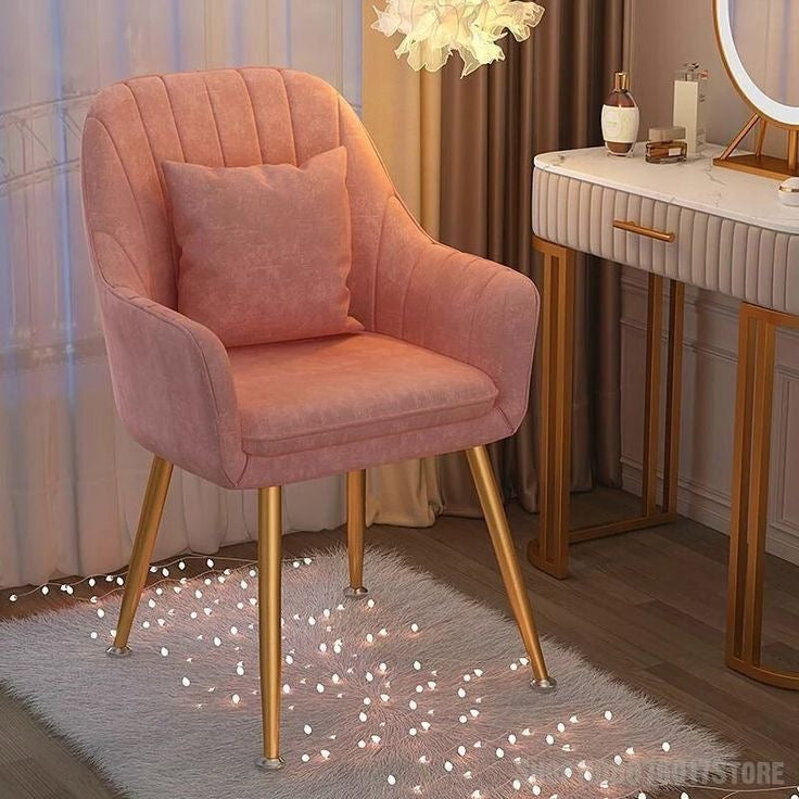 Blush Luxe Vanity Chair