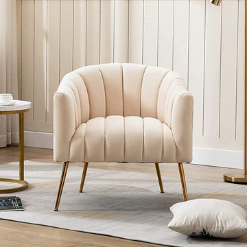 Ivory Shell Accent Chair