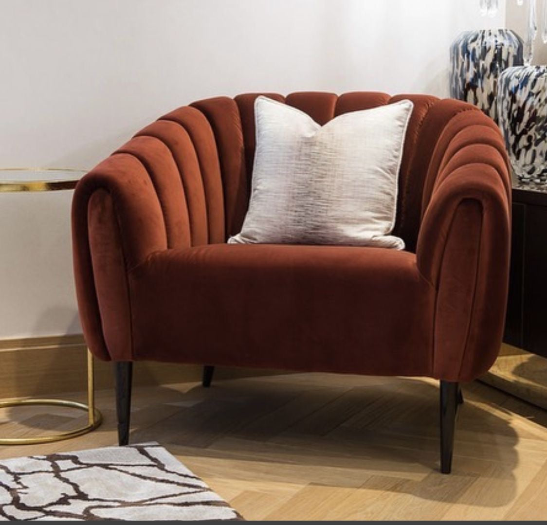 Velvet Wave Lounge Chair
