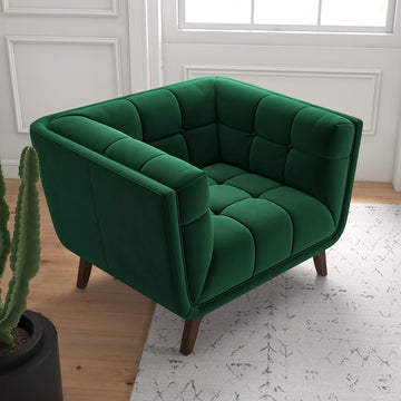Emerald Grid Luxe Chair