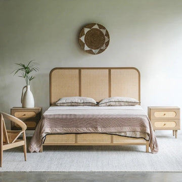 Oslo Cane Platform Bed