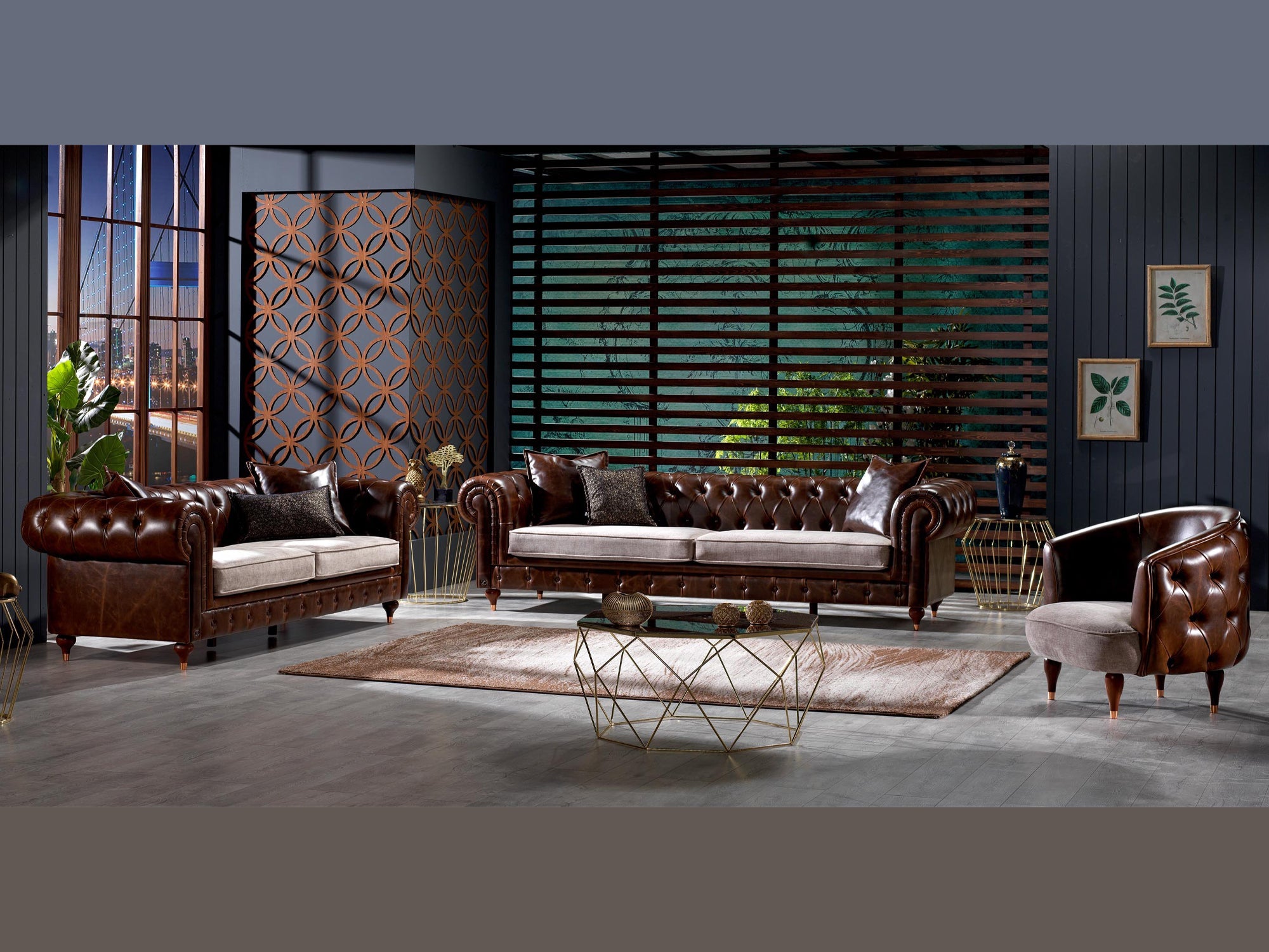 Rixos Leather Living Room Sofa