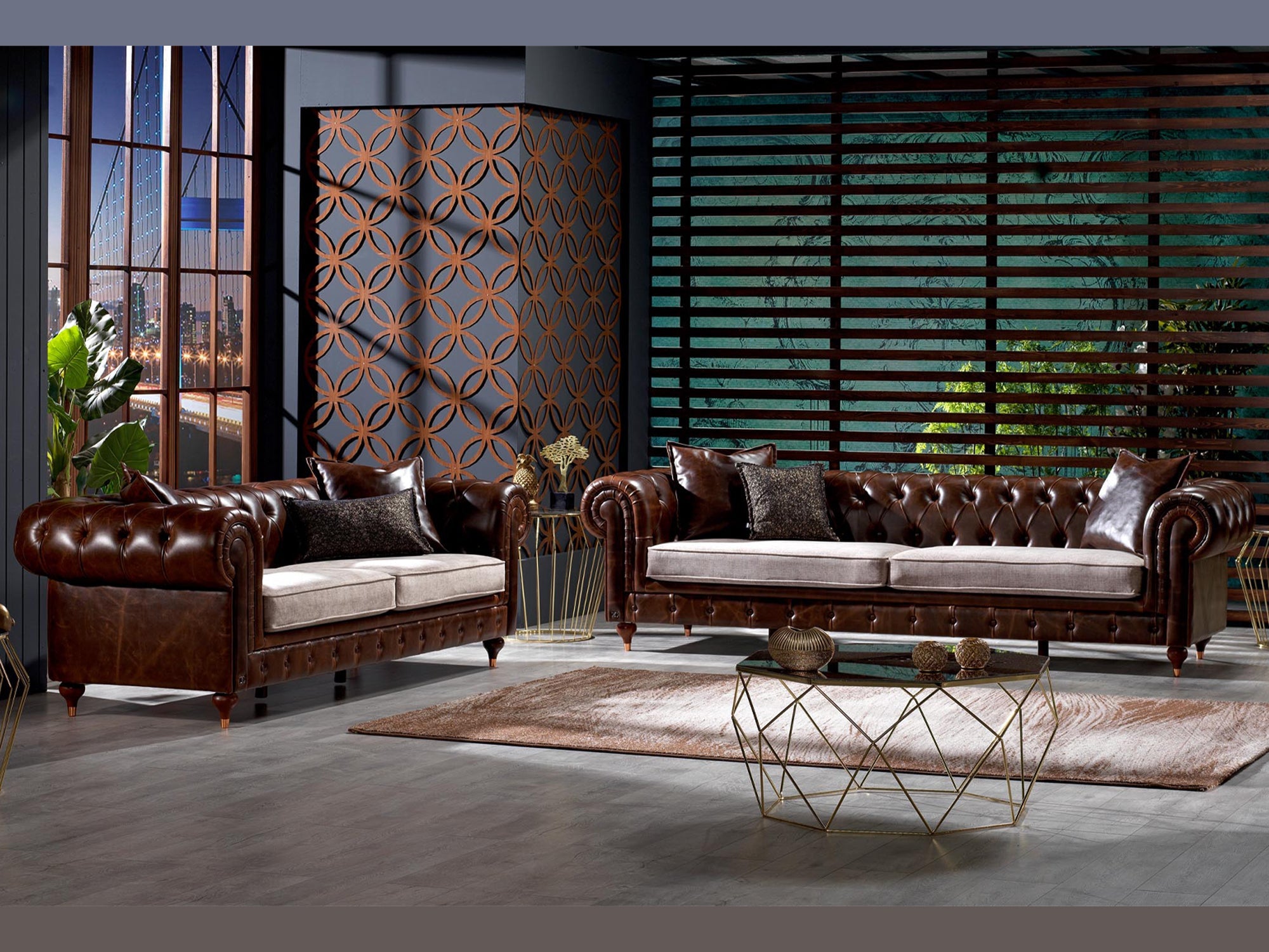 Rixos Leather Living Room Sofa