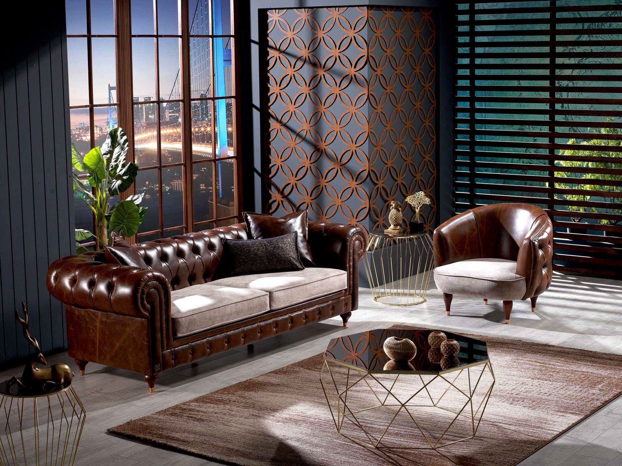 Rixos Leather Living Room Sofa