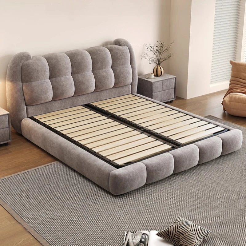 Fabric Cloud Double Bed