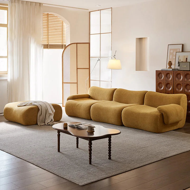 CloudSoft Modern Fabric Sofa