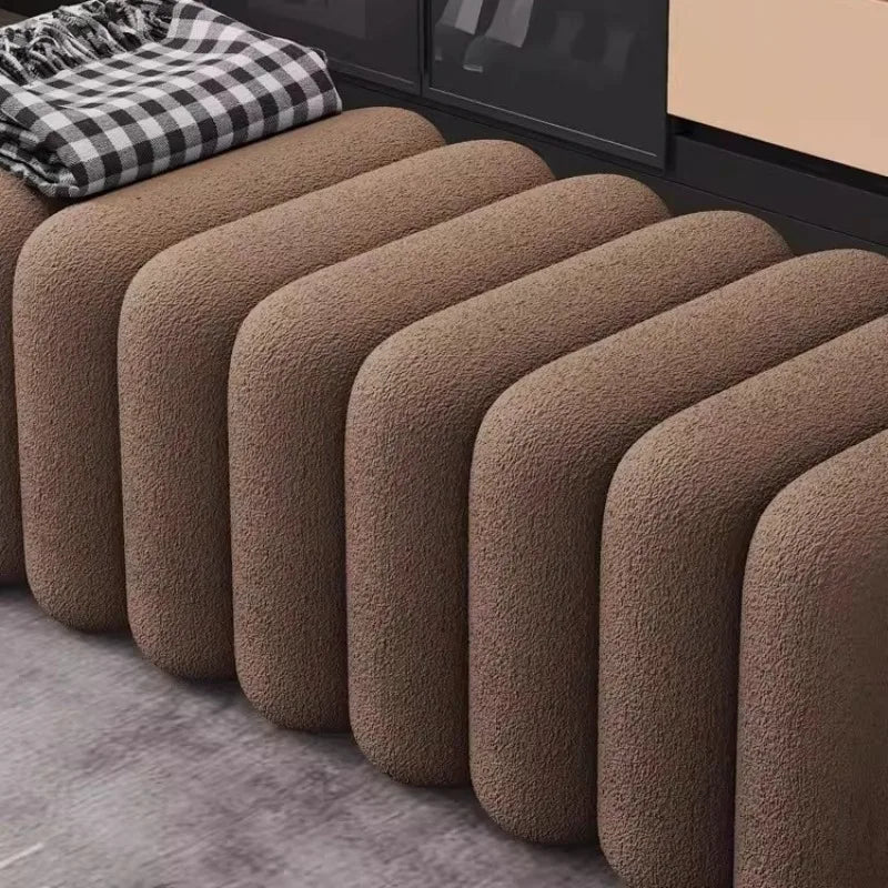 BoucléLink Modular Ottoman Stool