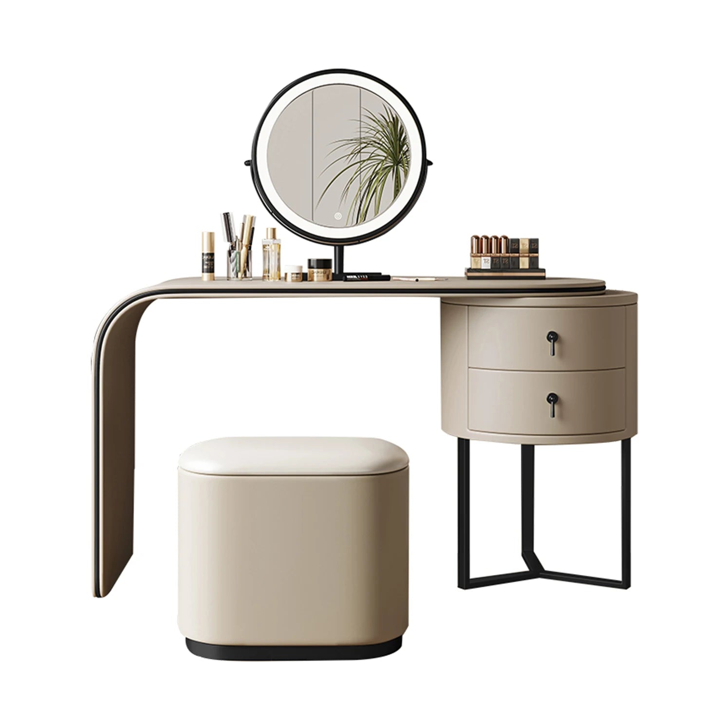 LumiBelle Standing Vanity Set