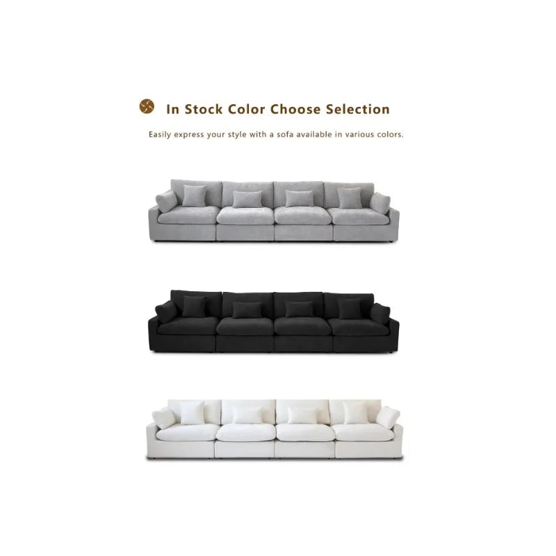 Atunus Gray Minimalist Sofa Set