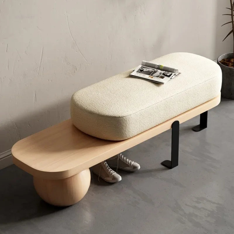 Modern Creative Solid Wood Ottoman Bench