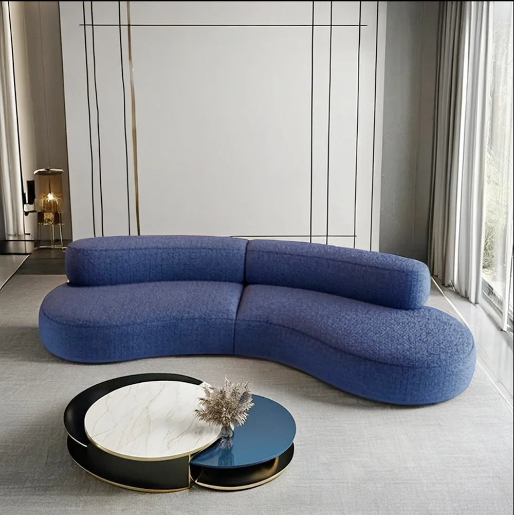 Velora S-Shape Curved Sofa Set
