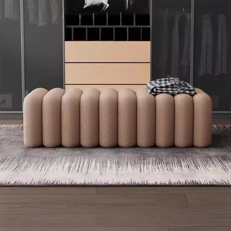 BoucléLink Modular Ottoman Stool
