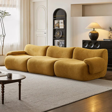CloudSoft Modern Fabric Sofa