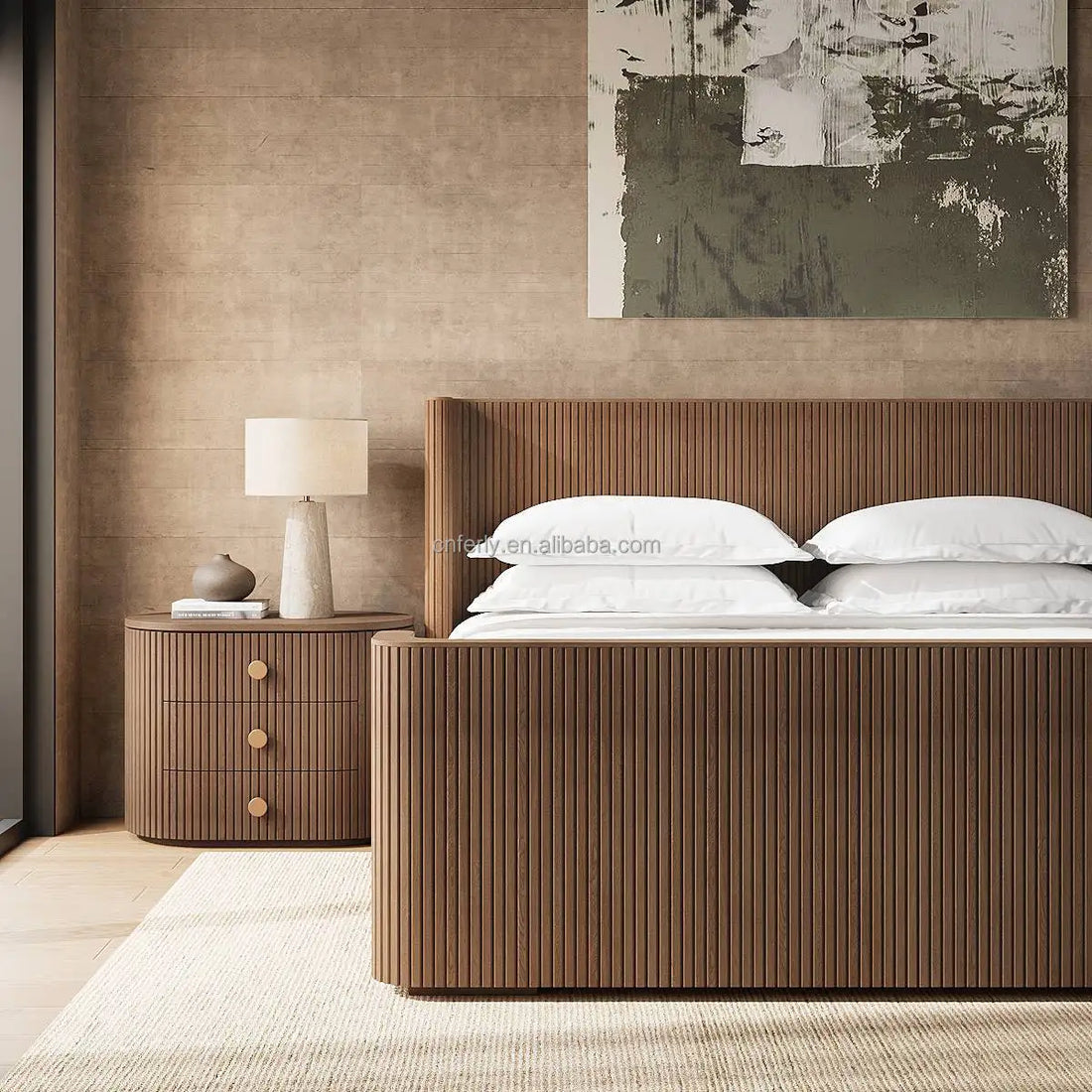 American Classic Oak Bed with Footboard