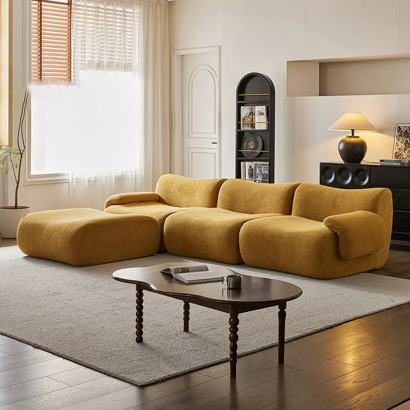 CloudSoft Modern Fabric Sofa