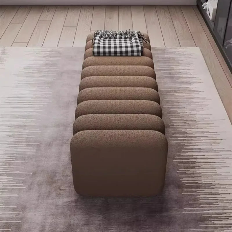 BoucléLink Modular Ottoman Stool