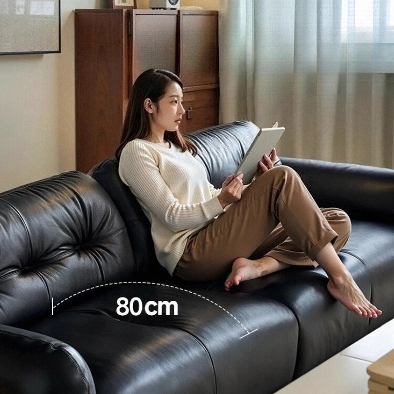 Cowie Luxe Genuine Leather Sofa