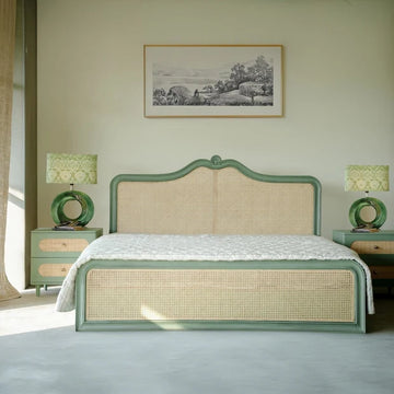 Valencia Cane Panel Bed