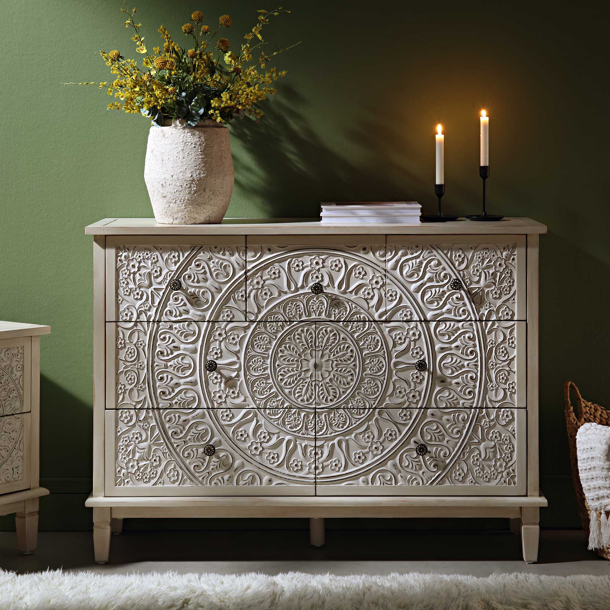 Chantilly Grand Carved Chest