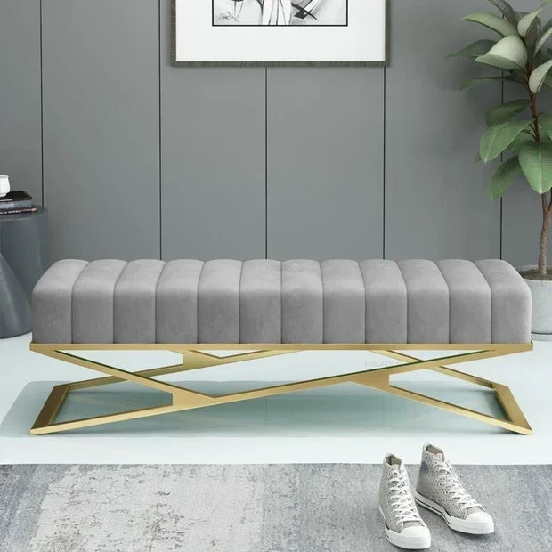 ZLiving Soft Bag Nordic Ottoman Bench