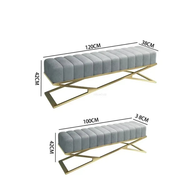 ZLiving Soft Bag Nordic Ottoman Bench
