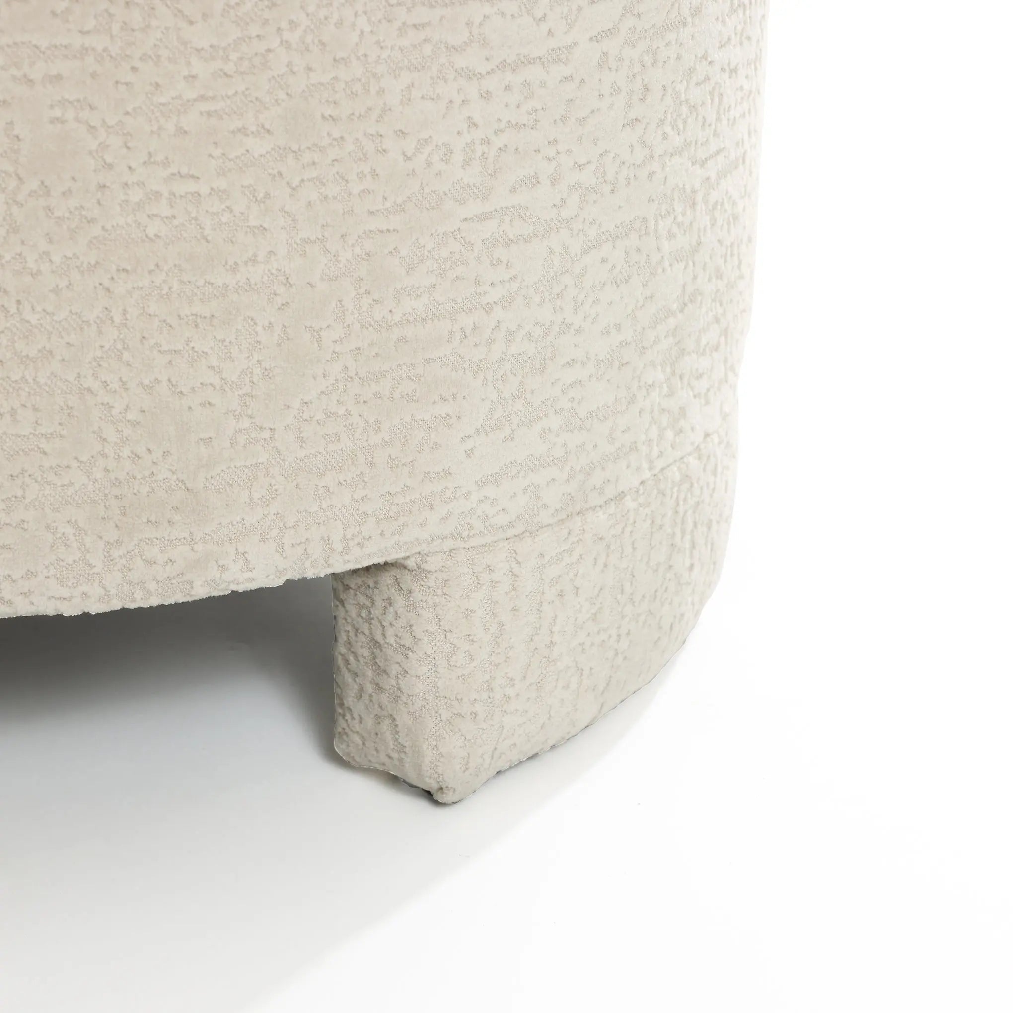 Rio upholstered cream ottoman