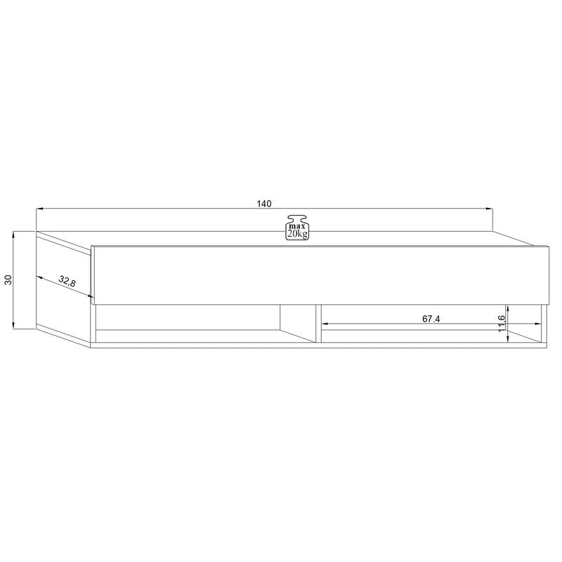 PlatinumVista TV Console
